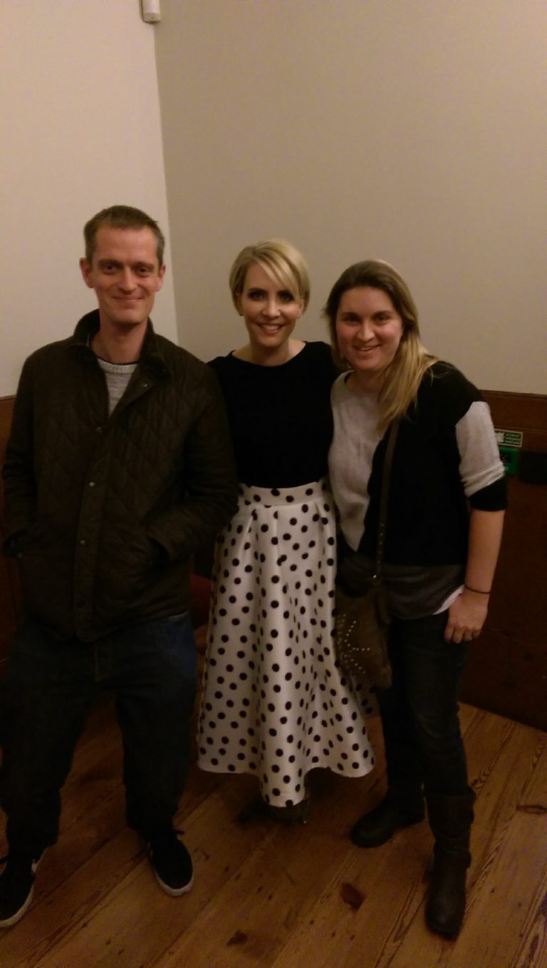 Claire Richards backstage after Liverpool 3 December 2018